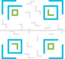 Qr Code Creative Icon Design vector