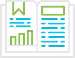 Open Book Creative Icon Design vector