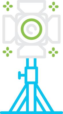 Studio Lighting Creative Icon Design