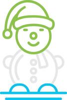 Snowman Creative Icon Design vector