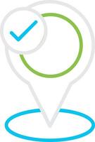 Checkmark Creative Icon Design vector