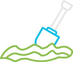 Digging Creative Icon Design vector
