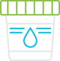 Urine Sample Creative Icon Design vector