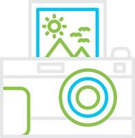 Instant Camera Creative Icon Design vector