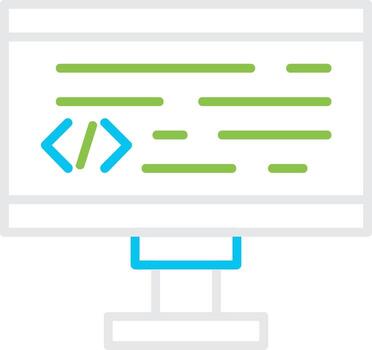 diseño de icono creativo de codificación vector