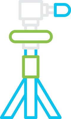 Tripod Creative Icon Design