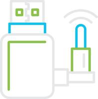Internet Usb Creative Icon Design vector