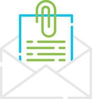 Attach File Email Creative Icon Design vector