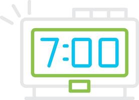 Digital Clock Creative Icon Design vector