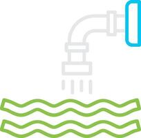 Waste Water Creative Icon Design vector