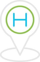 Helipad Creative Icon Design vector