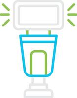 Camera Flash Creative Icon Design vector
