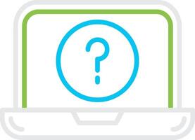 Question Mark Creative Icon Design vector