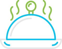Serving Dish Creative Icon Design vector