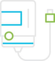 External Hard Disk Creative Icon Design vector