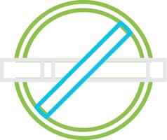 No Smoking Creative Icon Design vector