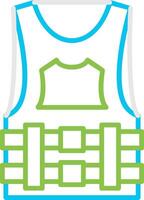 Bulletproof Vest Creative Icon Design vector