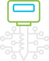 Digital Key Creative Icon Design vector