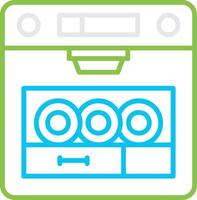 Dishwasher Creative Icon Design vector