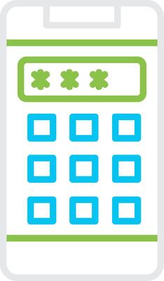 Pin Code Creative Icon Design