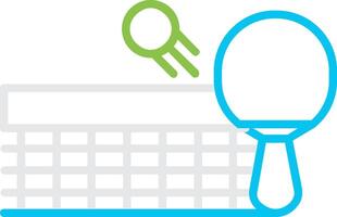 Ping Pong Creative Icon Design vector