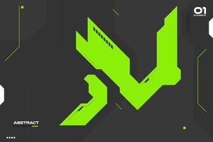 Futuristic Abstract Background with Sci-fi Geometric Shape for Technology Design vector