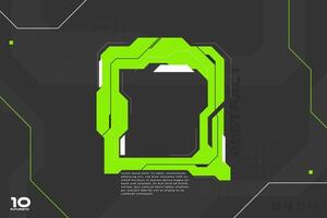 Futuristic Abstract Background with Sci-fi Geometric Shape for Technology Design vector