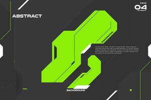 Futuristic Abstract Background with Sci-fi Geometric Shape for Technology Design vector