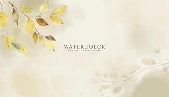 Abstract horizontal watercolor background. Neutral light colored empty space background illustration vector