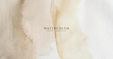 Abstract horizontal watercolor background. Neutral light colored empty space background illustration vector