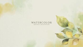 Abstract horizontal watercolor background. Neutral light colored empty space background illustration vector