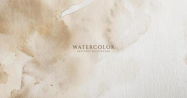 Abstract horizontal watercolor background. Neutral light colored empty space background illustration vector