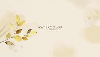 Abstract horizontal watercolor background. Neutral light colored empty space background illustration vector