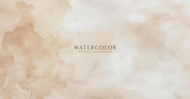 Abstract horizontal watercolor background. Neutral light colored empty space background illustration vector