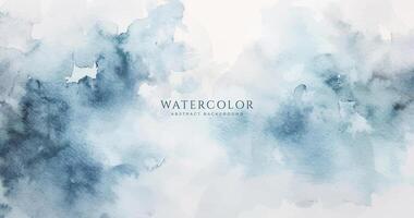 Abstract horizontal watercolor background. Neutral light colored empty space background illustration vector