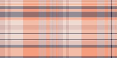 Stripe plaid tartan, checked texture seamless background. Scottish fabric textile pattern check in orange and light colors. vector