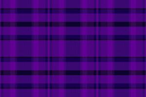 Poster plaid check texture, cross tartan pattern seamless. Editable background textile fabric in violet and indigo colors. vector
