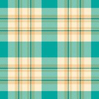 Plaid check of seamless background textile with a fabric pattern tartan texture. vector