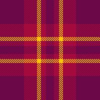 Background seamless fabric of pattern check tartan with a plaid texture textile. vector