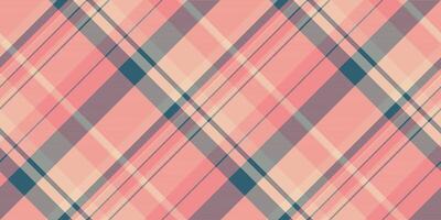 Internet check texture fabric, duvet cover seamless background. Summertime textile pattern tartan plaid in red and cyan colors. vector