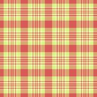 Tradition tartan background check, punk fabric textile pattern. Sexual seamless texture plaid in orange and lime colors. vector
