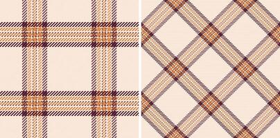 Texture background pattern of plaid fabric tartan with a seamless check textile. vector