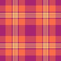Pattern fabric background of seamless tartan with a textile plaid check texture. vector