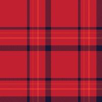Plaid seamless pattern in red. Check fabric texture. textile print. vector