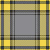 Plaid check pattern. Seamless fabric texture. Tartan textile print. vector