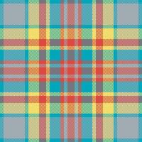 Plaid check pattern. Seamless fabric texture. Tartan textile print. vector