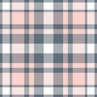Plaid check pattern in pink. Seamless fabric texture. Tartan textile print. vector
