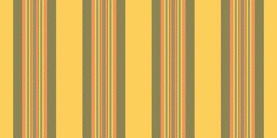 Tissue fabric background stripe, mid pattern textile texture. Content seamless lines vertical in amber and dark colors. vector