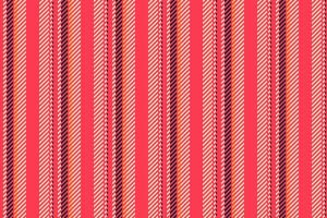 Indian textile seamless, duvet pattern stripe background. Tough fabric lines texture vertical in red and light colors. vector