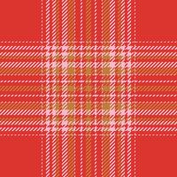 Plaid check pattern. Seamless fabric texture. Tartan textile print. vector